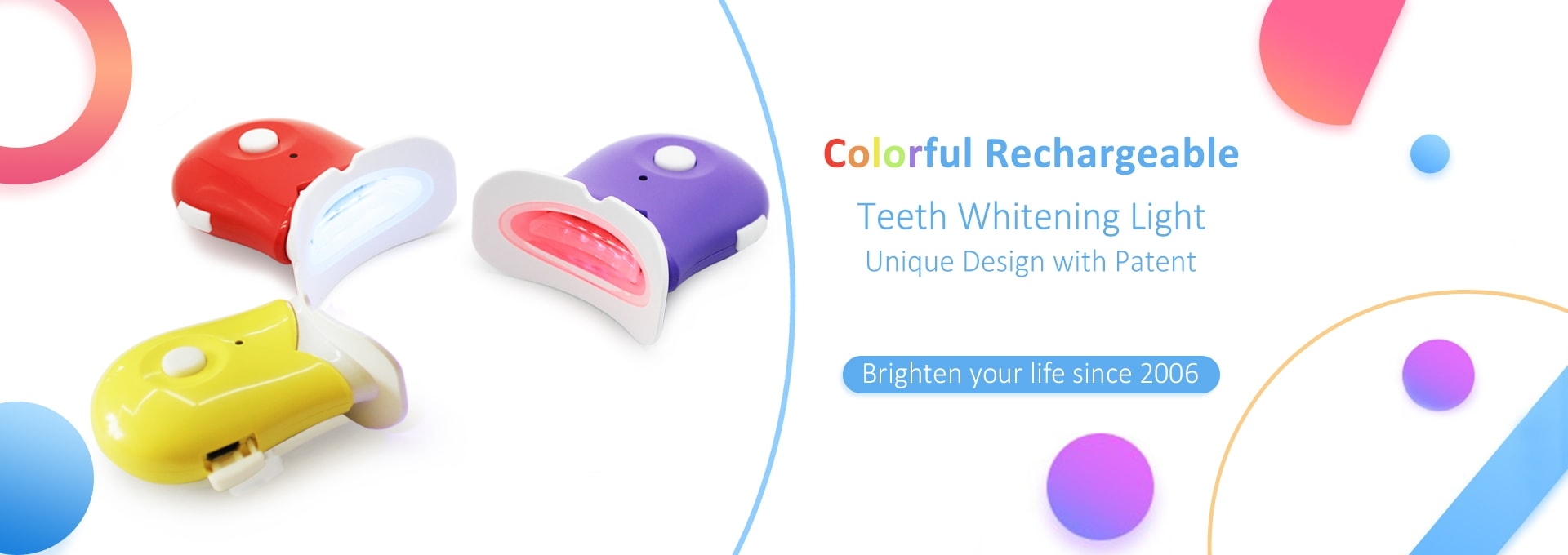 Blue and Red Led Teeth Whitening Light