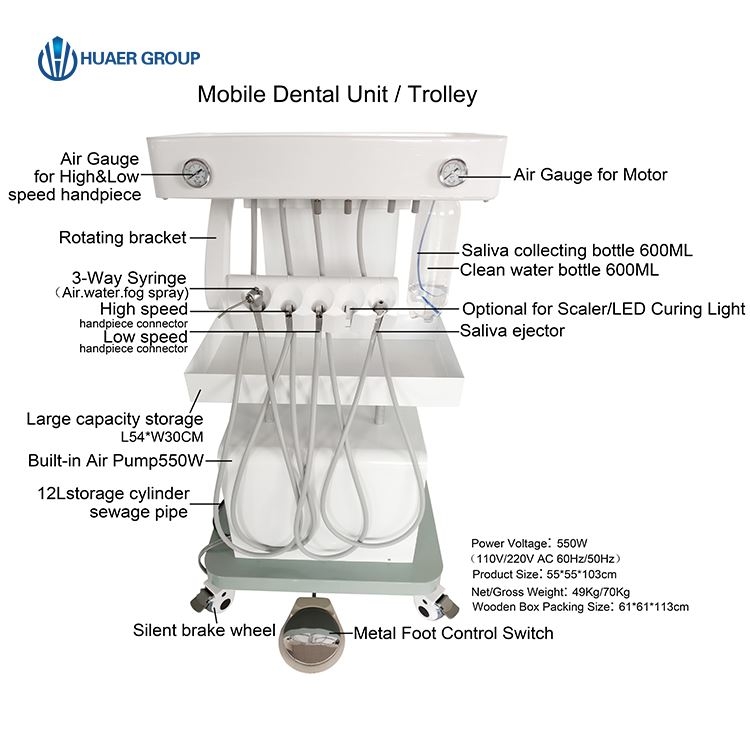 Dental Clinic Mobile Dental Trolley